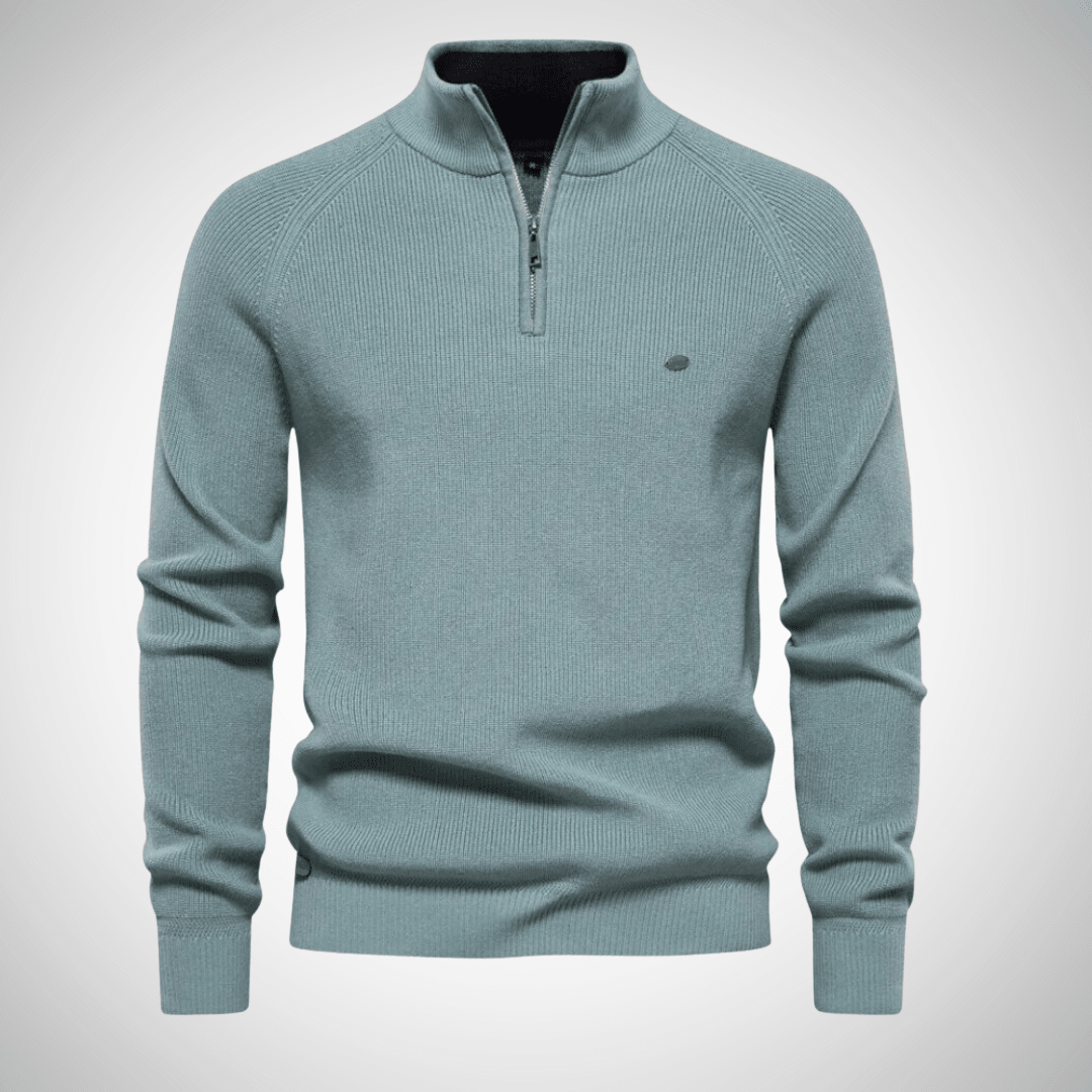 Heren Trui met Kwart Rits | Stijlvolle Pullover voor Elke Gelegenheid - De Mode Outlet14:1254LakeBlue;5:100014064EUR S 60-70kg