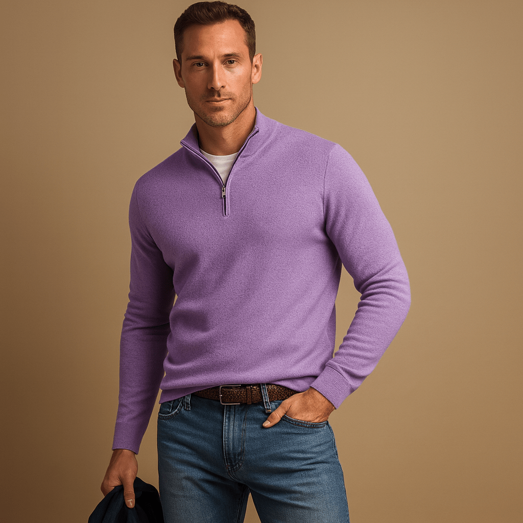Heren trui met rits | Comfort en stijl voor elke dag - De Mode OutletGQ920073