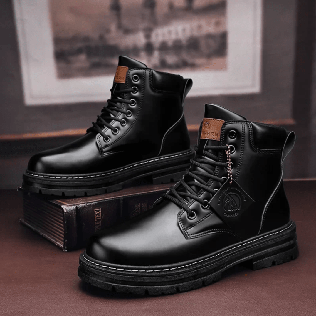 Heren Veterboots met Stevige Zool en Comfortabele Pasvorm - De Mode OutletSKU_1704702979626_411