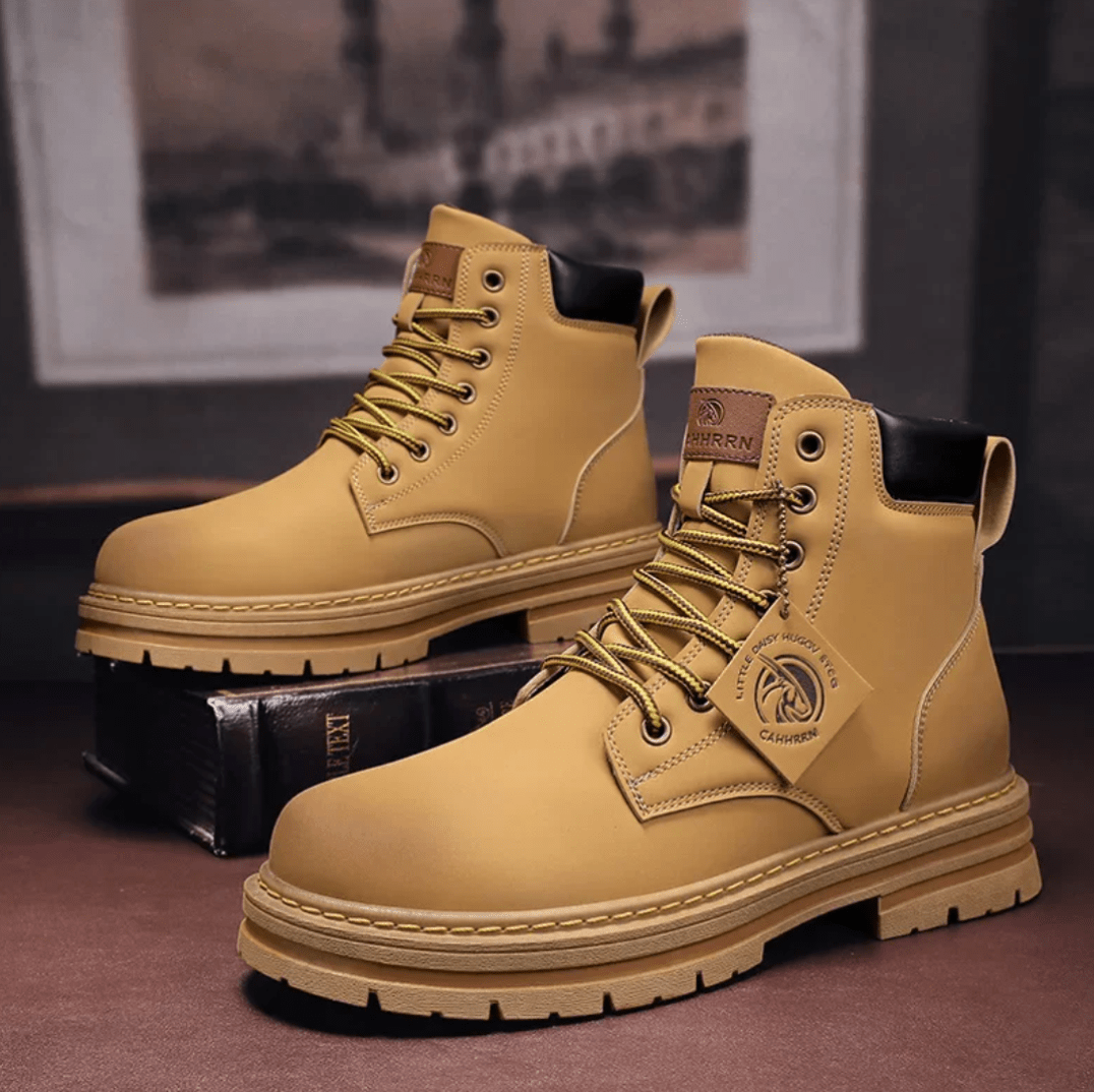 Heren Veterboots met Stevige Zool en Comfortabele Pasvorm - De Mode OutletSKU_1704702979625_335