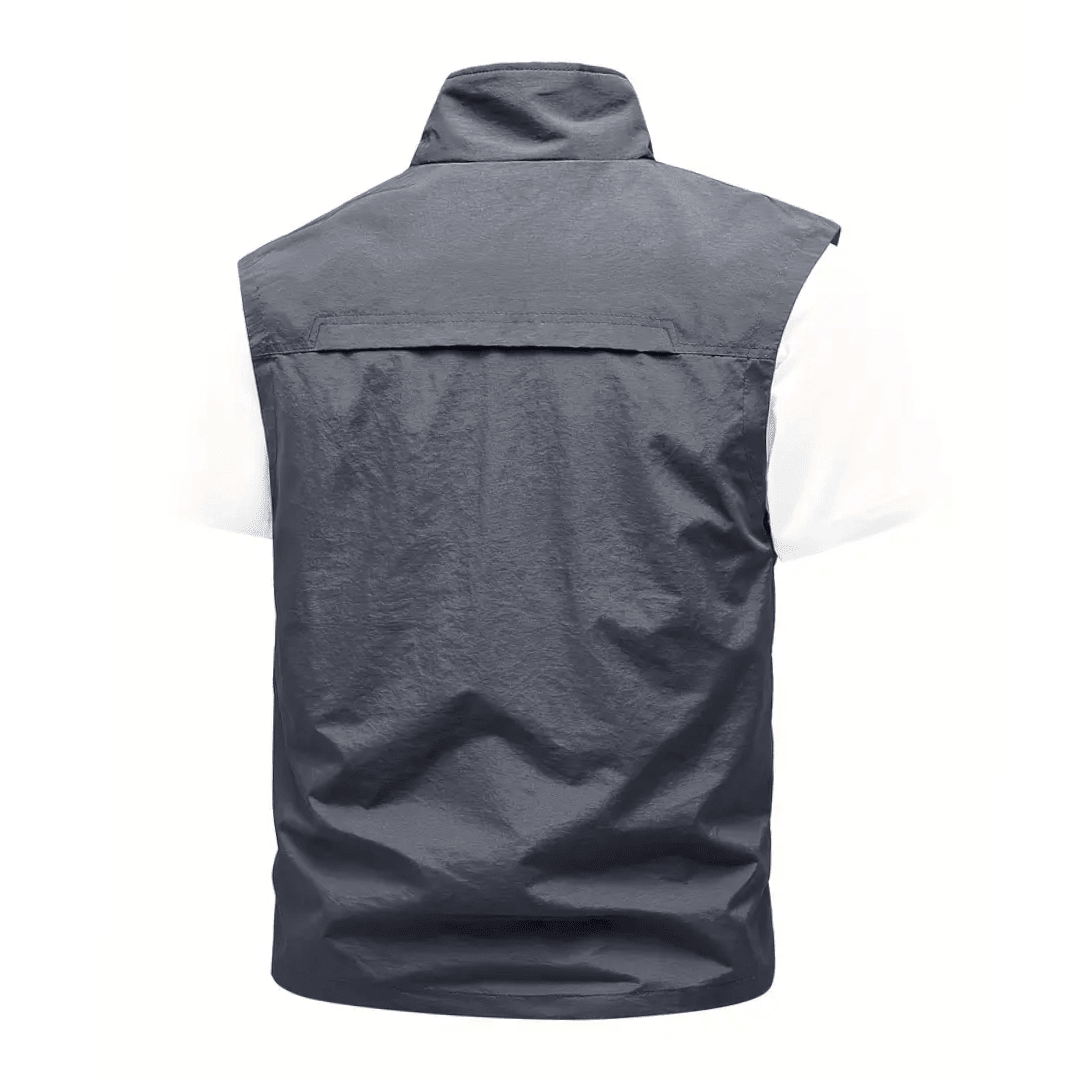 Heren Visgilet | Lichtgewicht Windbescherming voor Buiten - De Mode OutletDARK GREY-YY74P13
