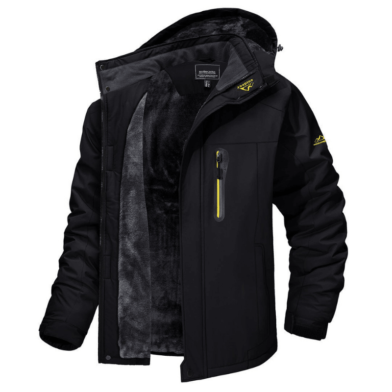 Heren winterjas met capuchon | Warm softshell ontwerp voor dagelijks gebruik - De Mode OutletSend M