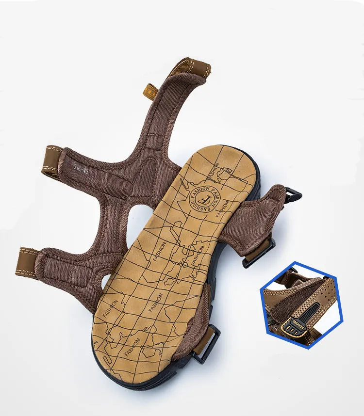 Comfort Sandalen Heren en Dames – Verstelbare Klittenbandsluiting – Ondersteunend Voetbed