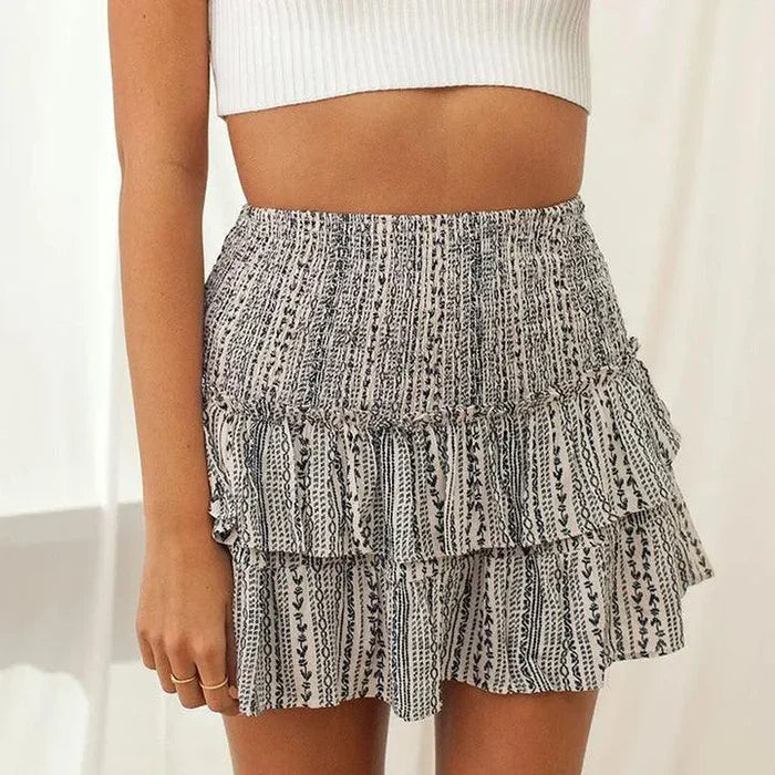 Dames Boho Rokje - Luchtig Zomerrokje voor Strand, Festival en Vakantie