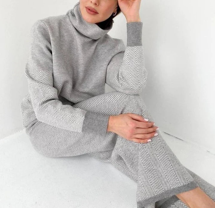 Isabelle | Tweedelig Winter Relaxpak | Warmte & Stijl Voor Thuis - De Mode Outlet