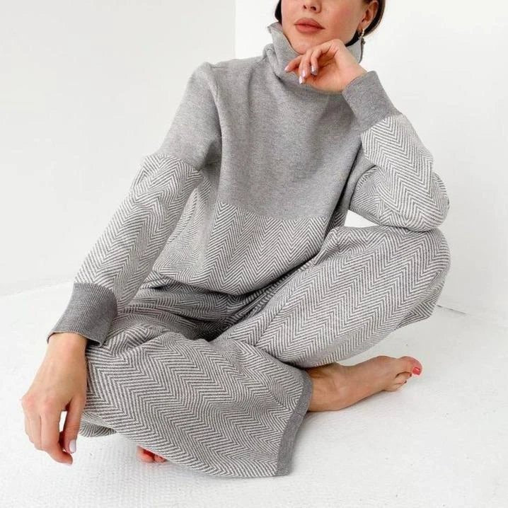 Isabelle | Tweedelig Winter Relaxpak | Warmte & Stijl Voor Thuis - De Mode Outlet