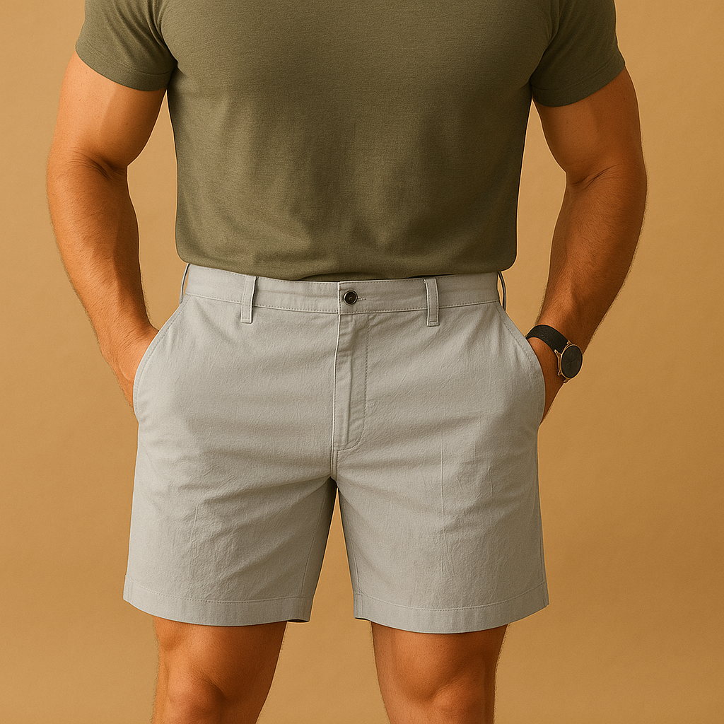 Heren Short met Relaxte Pasvorm en Verzorgde Zomerlook