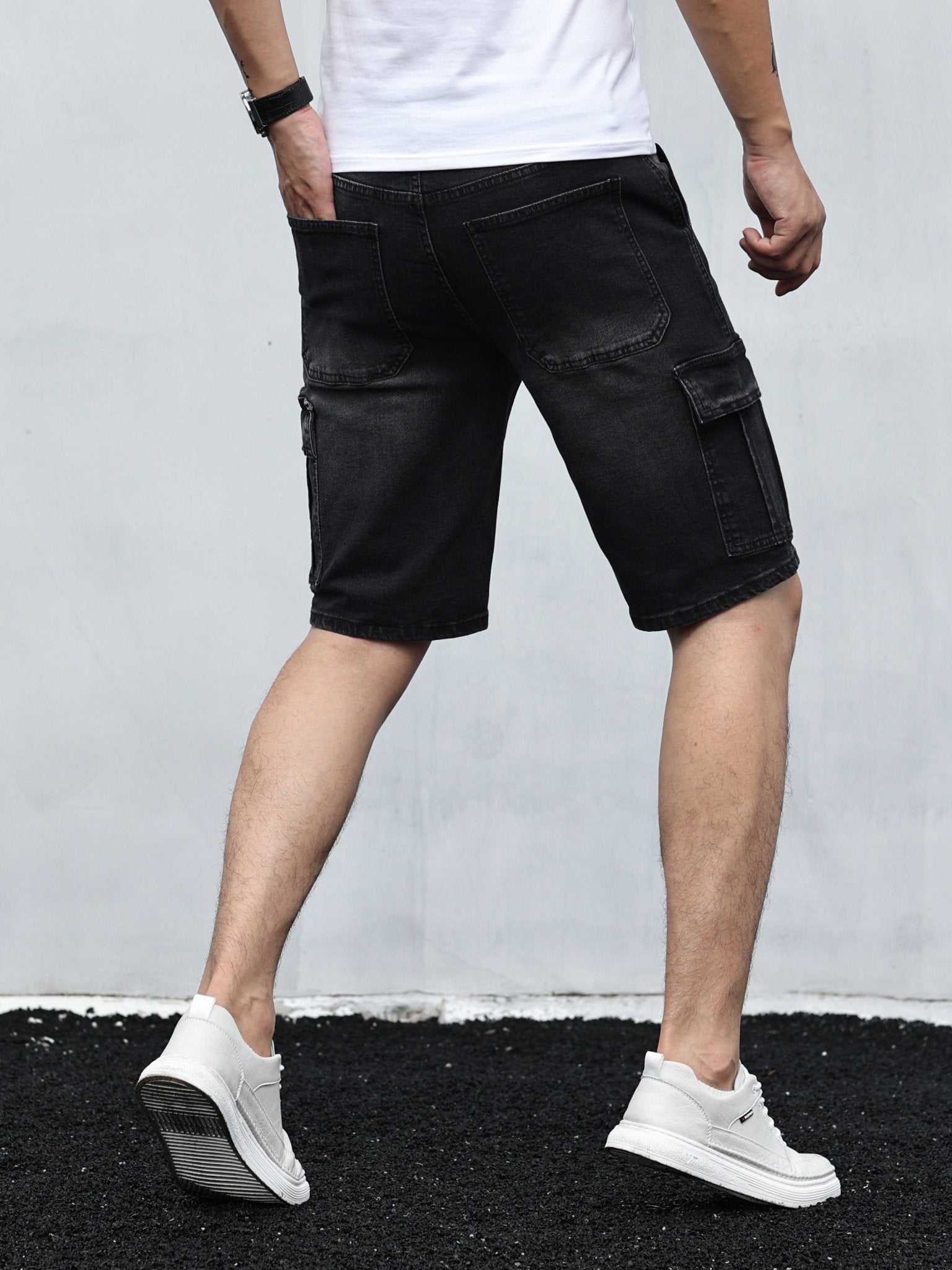 Liam | Cargo Denim Shorts voor Heren – Comfort, Stijl & Functionaliteit - De Mode OutletSKU_1714454172251_560