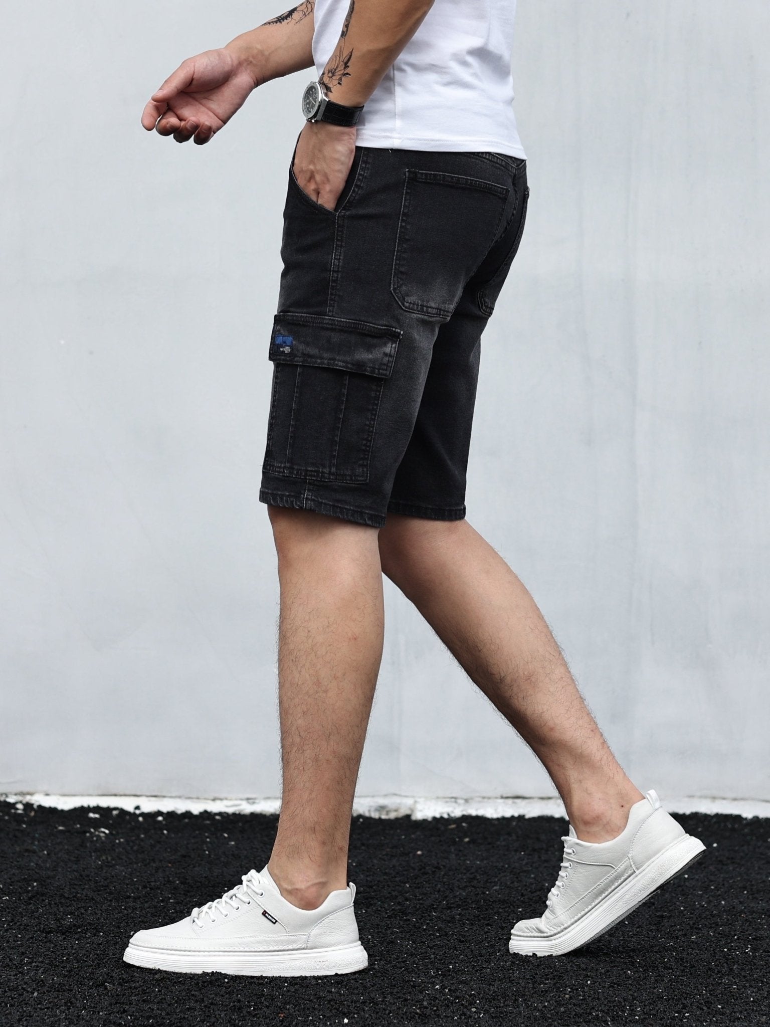 Liam | Cargo Denim Shorts voor Heren – Comfort, Stijl & Functionaliteit - De Mode OutletSKU_1714454172251_560