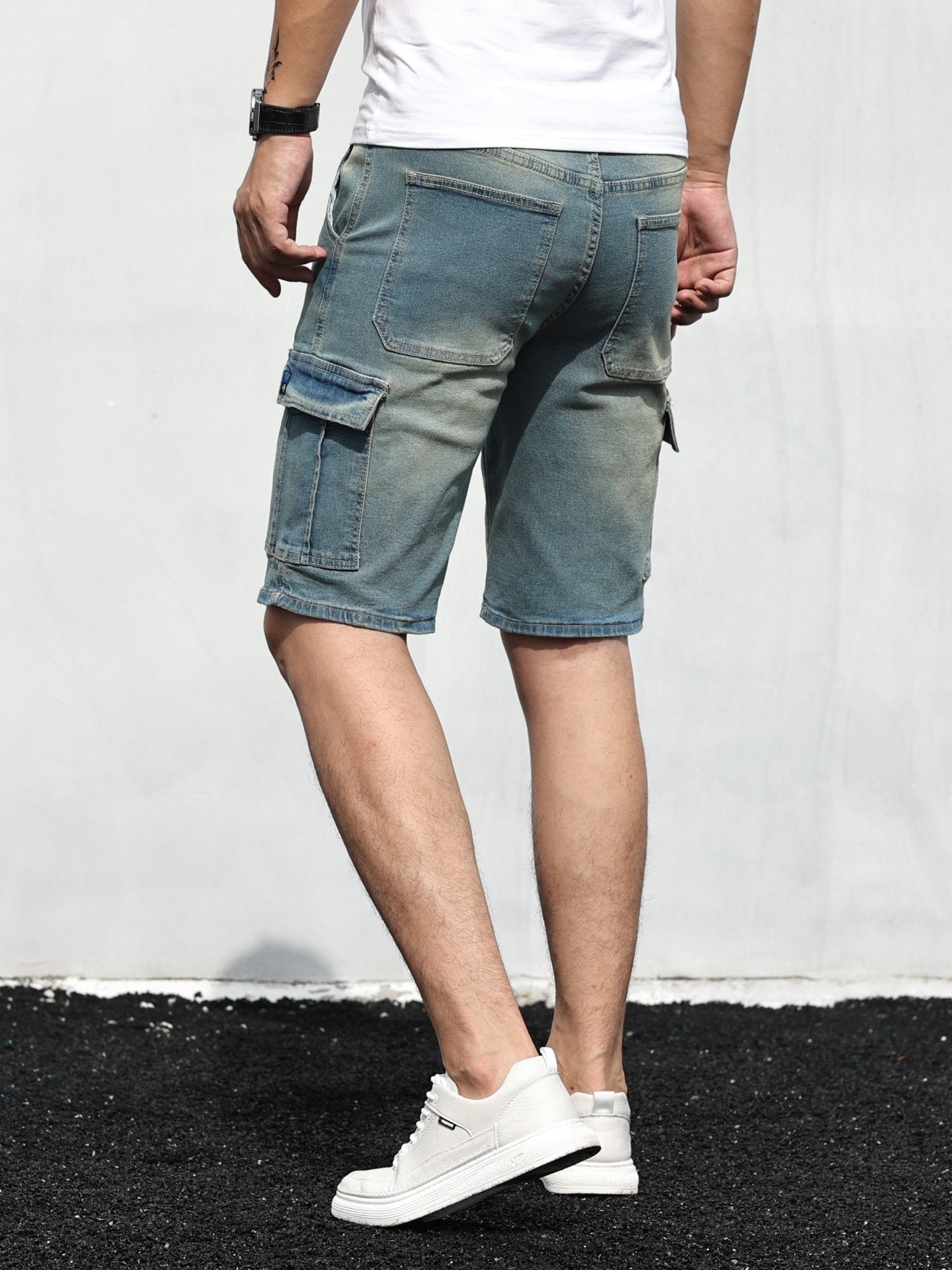 Liam | Cargo Denim Shorts voor Heren – Comfort, Stijl & Functionaliteit - De Mode OutletSKU_1714454172251_560