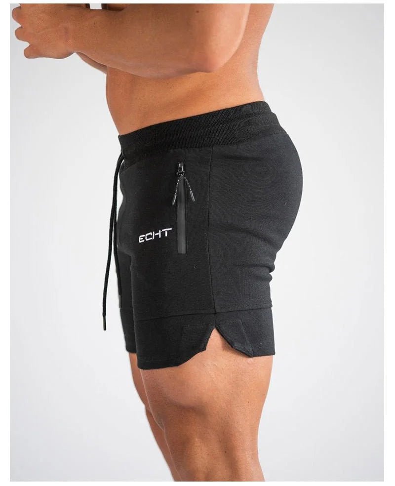 Liam Heren Sport Shorts met Ritszakken voor Hardlopen en Sportactiviteiten - De Mode Outlet