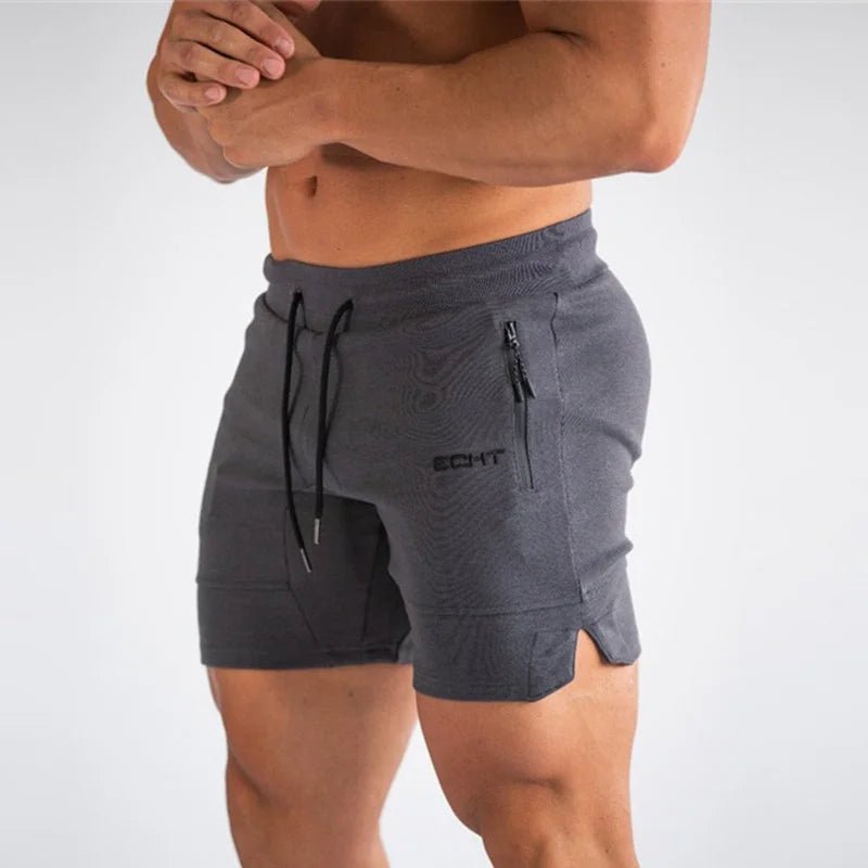 Liam Heren Sport Shorts met Ritszakken voor Hardlopen en Sportactiviteiten - De Mode Outlet