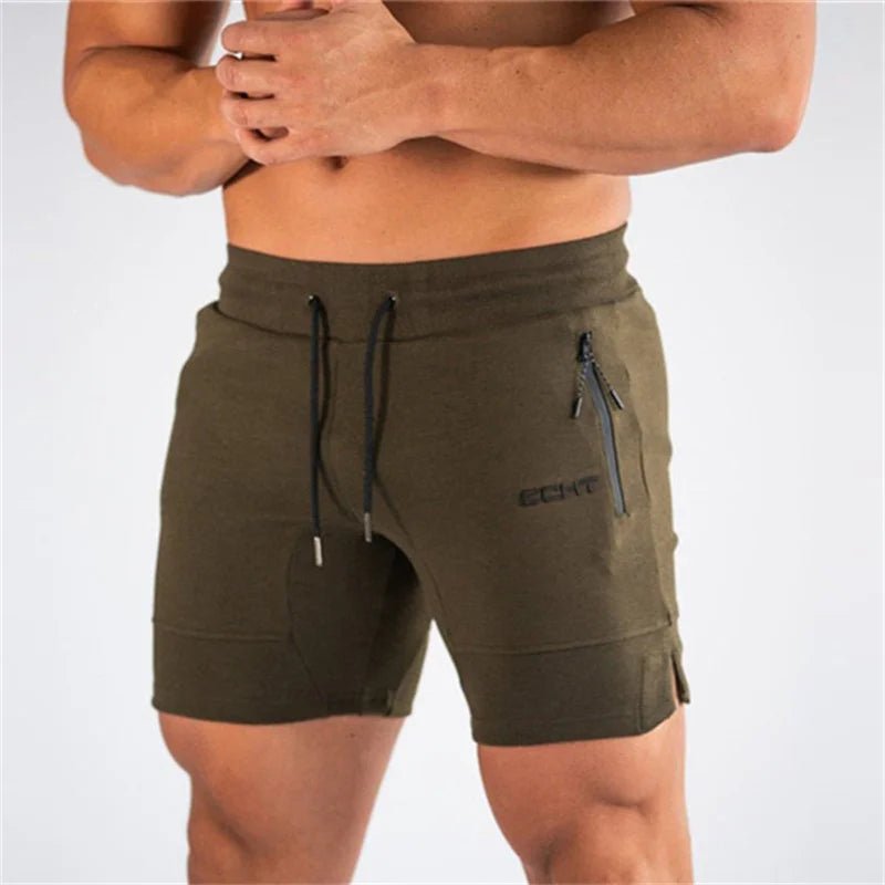 Liam Heren Sport Shorts met Ritszakken voor Hardlopen en Sportactiviteiten - De Mode Outlet