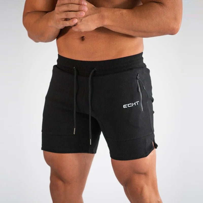 Liam Heren Sport Shorts met Ritszakken voor Hardlopen en Sportactiviteiten - De Mode Outlet