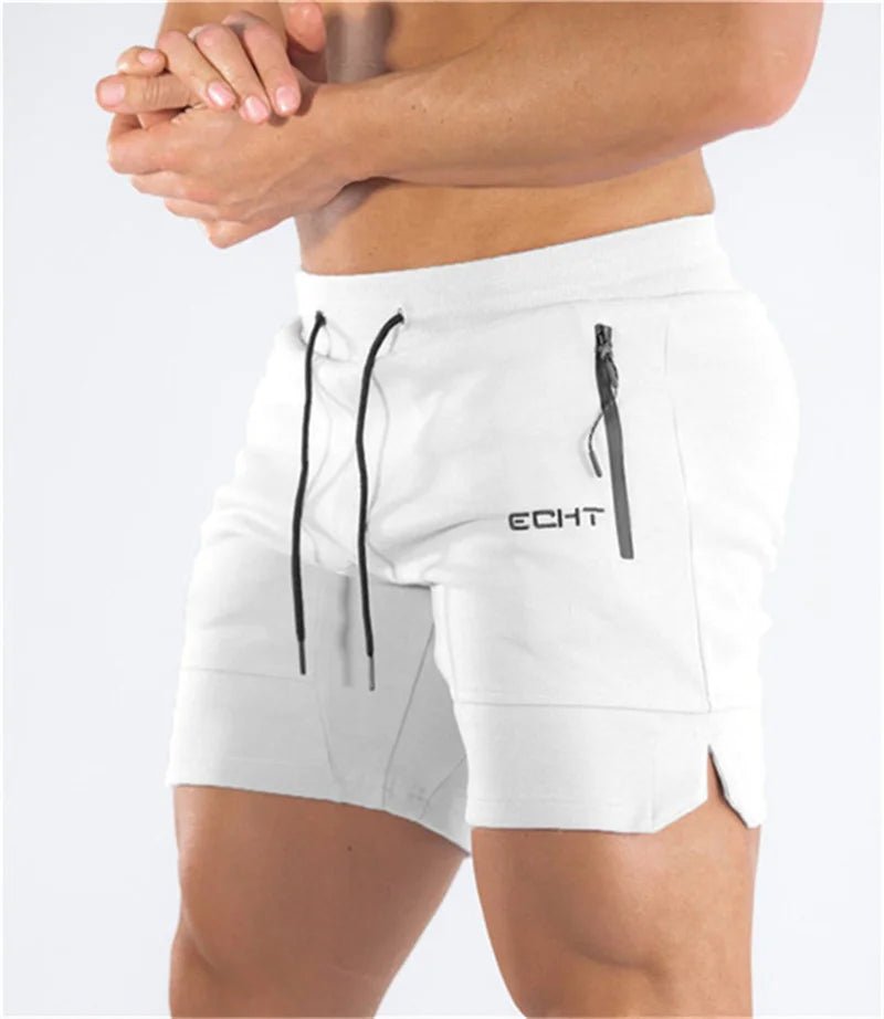 Liam Heren Sport Shorts met Ritszakken voor Hardlopen en Sportactiviteiten - De Mode Outlet