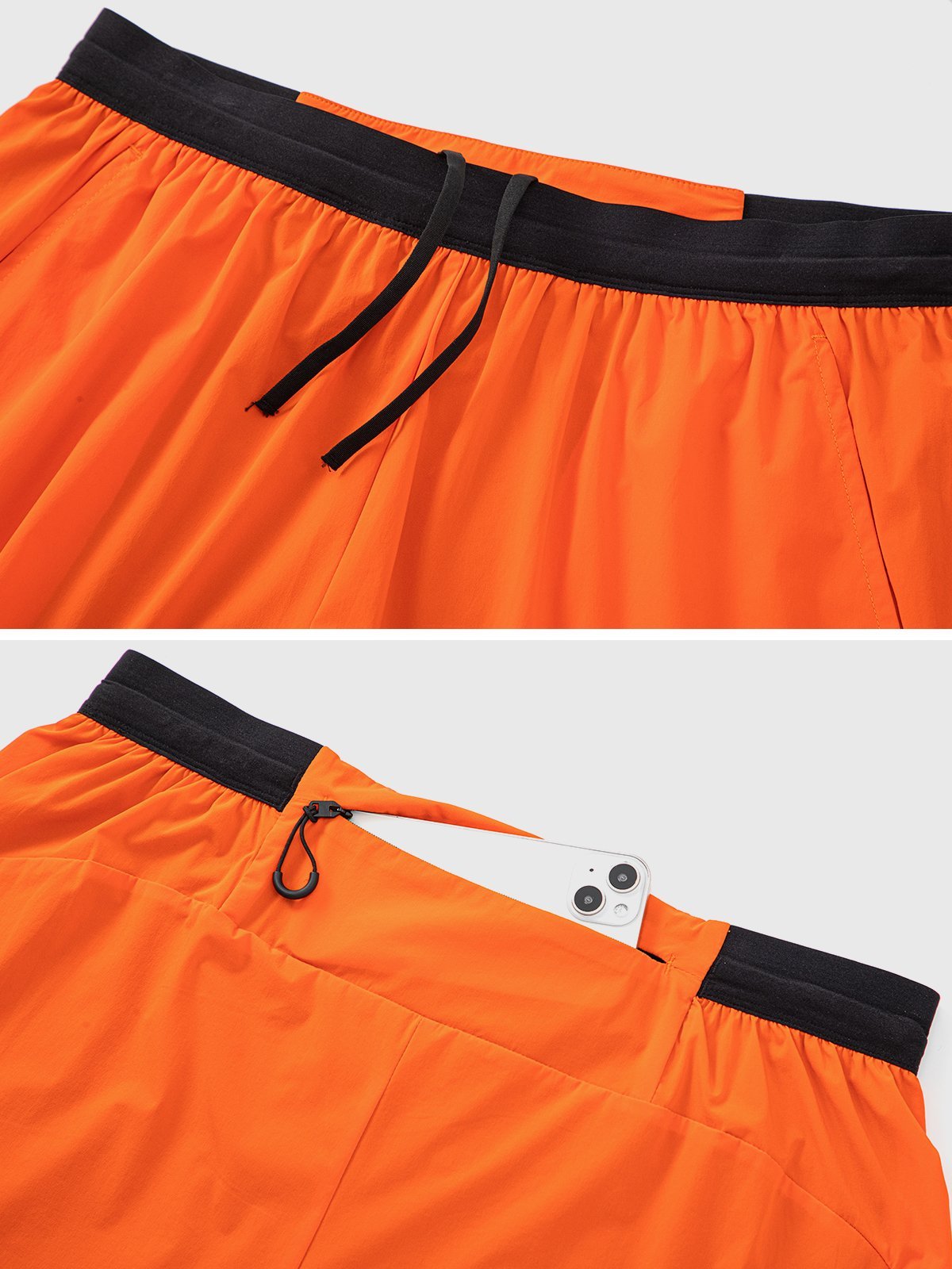 Liam Men's 2 - in - 1 Hardloop Short met Telefoonvak voor Ultiem Comfort en Bewegingsvrijheid - De Mode Outlet9768444428635-;sku_u0