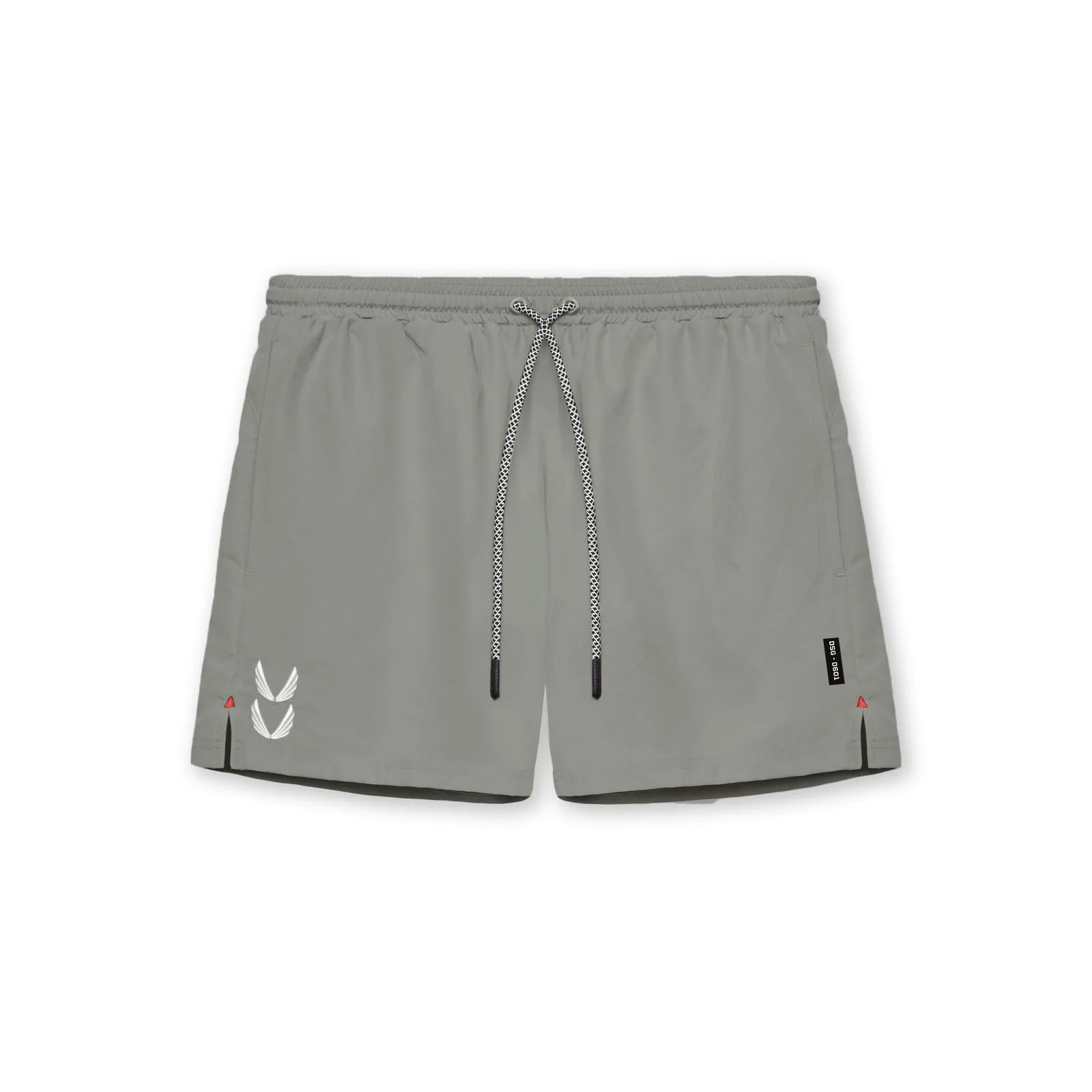 Liam Men's Sport Shorts 2 - in - 1 Ontwerp Sneldrogend voor Fitness en Joggen - De Mode Outlet1005006070337495-;14:691YH-DK59 Grey