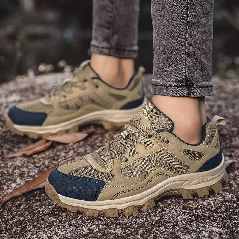 Lichtgewicht Ademende Outdoor Wandelschoenen – Gripondersteuning voor Dagelijks Gebruik - De Mode OutletKHAKI-DO42U11