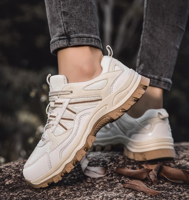 Lichtgewicht Ademende Outdoor Wandelschoenen – Gripondersteuning voor Dagelijks Gebruik - De Mode OutletBLACK-NP76V08
