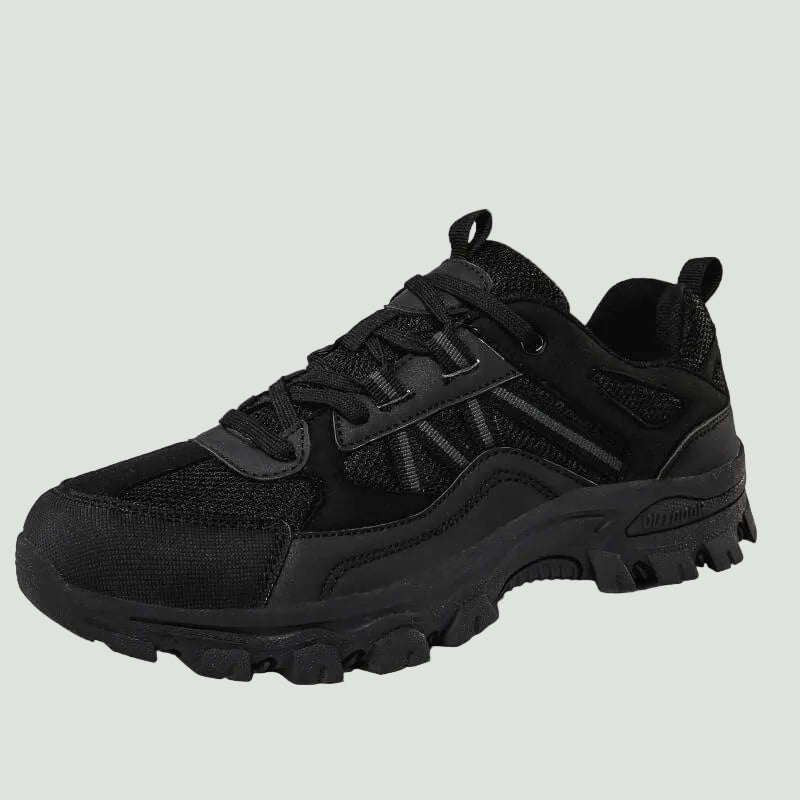 Lichtgewicht Ademende Outdoor Wandelschoenen – Gripondersteuning voor Dagelijks Gebruik - De Mode OutletBLACK-NP76V08