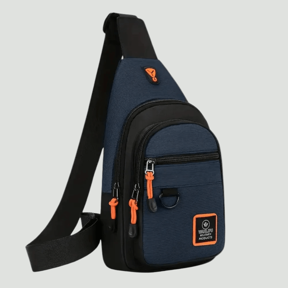 Lichtgewicht Outdoor Crossbody Tas – Waterafstotende Praktische Draagtas - De Mode OutletBLUE-VJ04D08