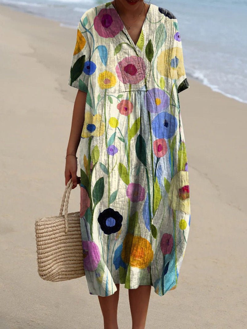 Lotte Dames Zomerjurk Met Bloemenprint - De Mode Outletsku_y0