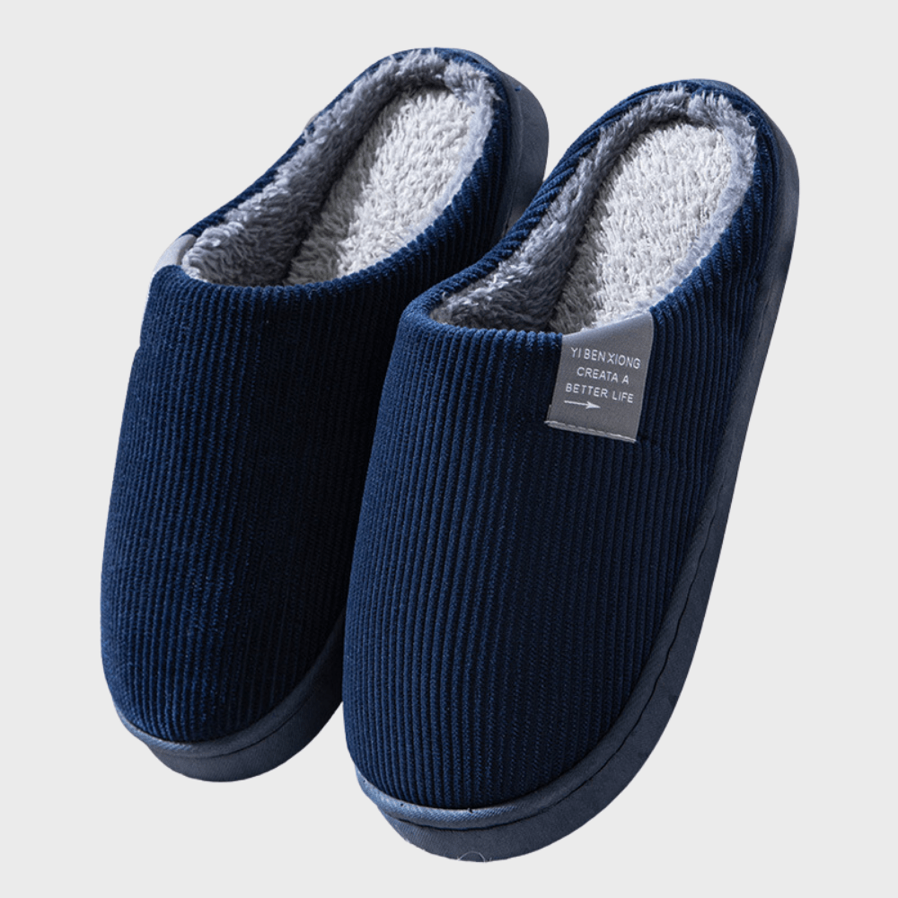 LOULOU | Warme & Comfortabele Pantoffels – Stijlvol & Zacht - De Mode OutletParvi-Navy-35