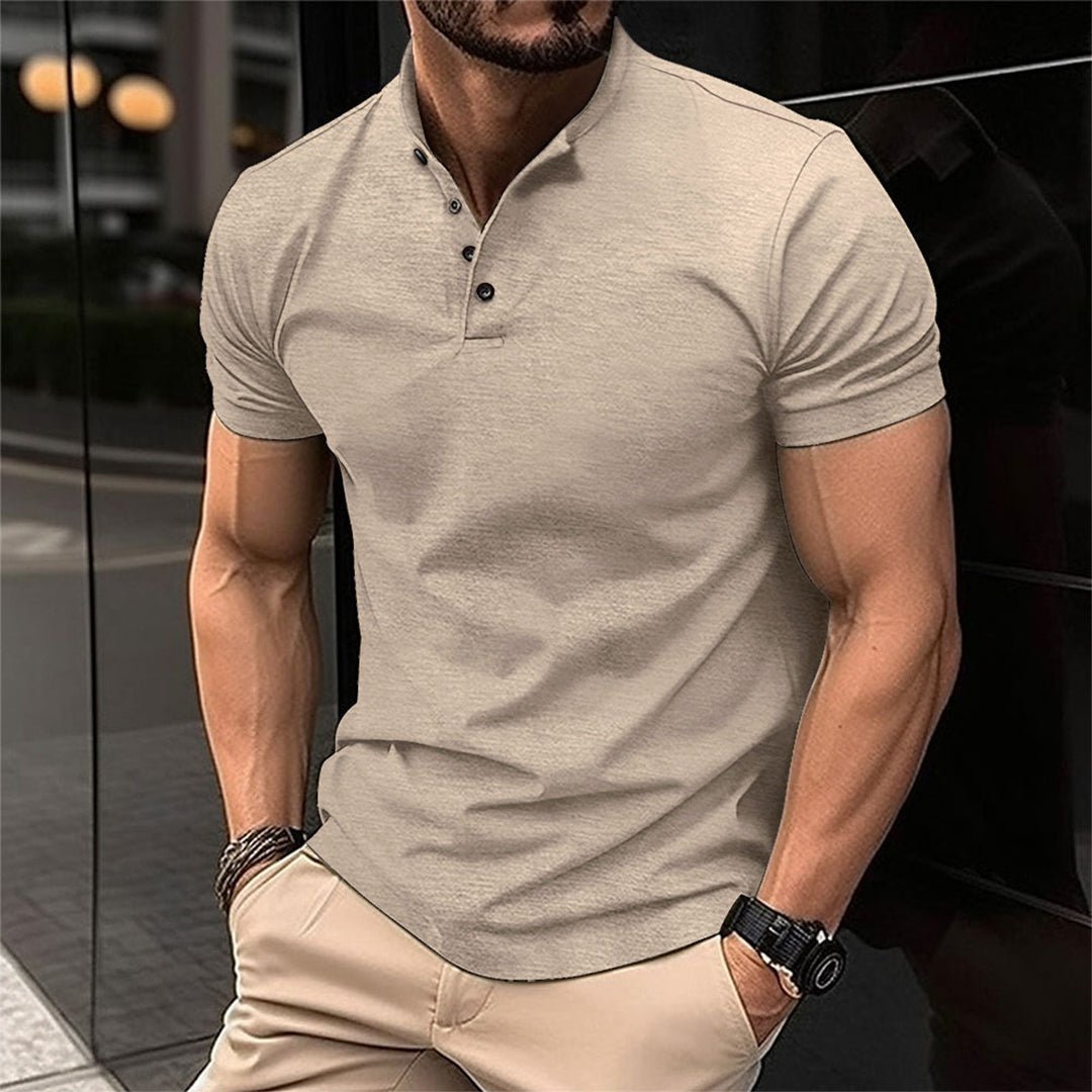 MASON | Stijlvol Polo Shirt voor Heren – Tijdloos & Verfijnd - De Mode OutletCARSON-Khaki-S