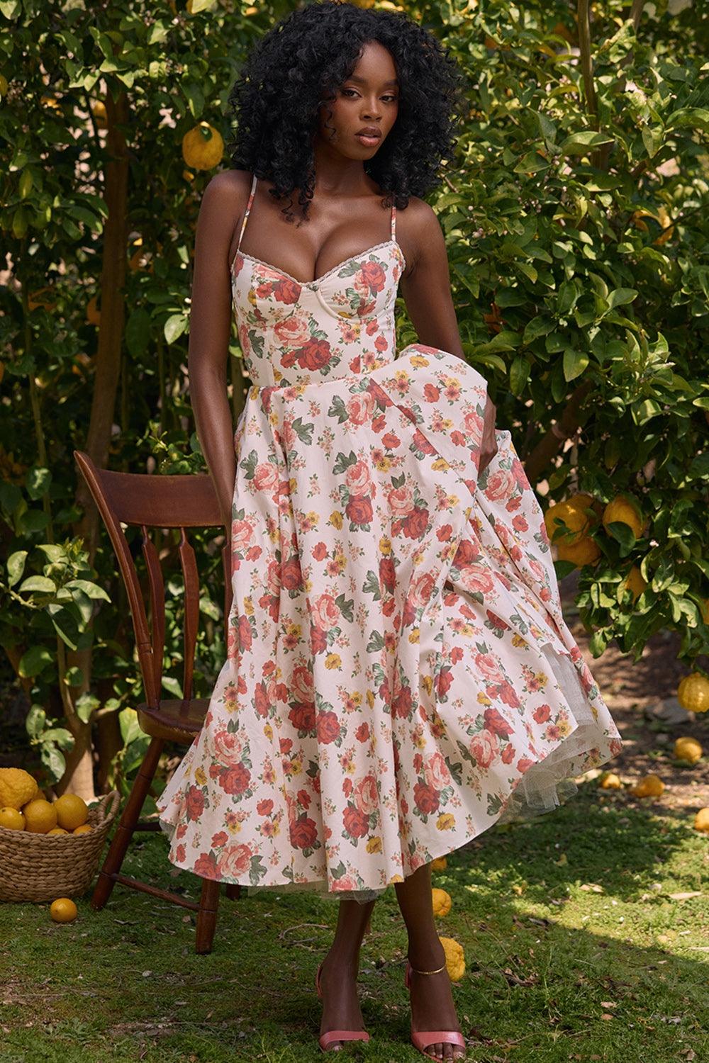 Mode Outlet | Elegante Midi Party Jurk – Flatterend & Feestelijk - De Mode OutletP2284 - Blue - S