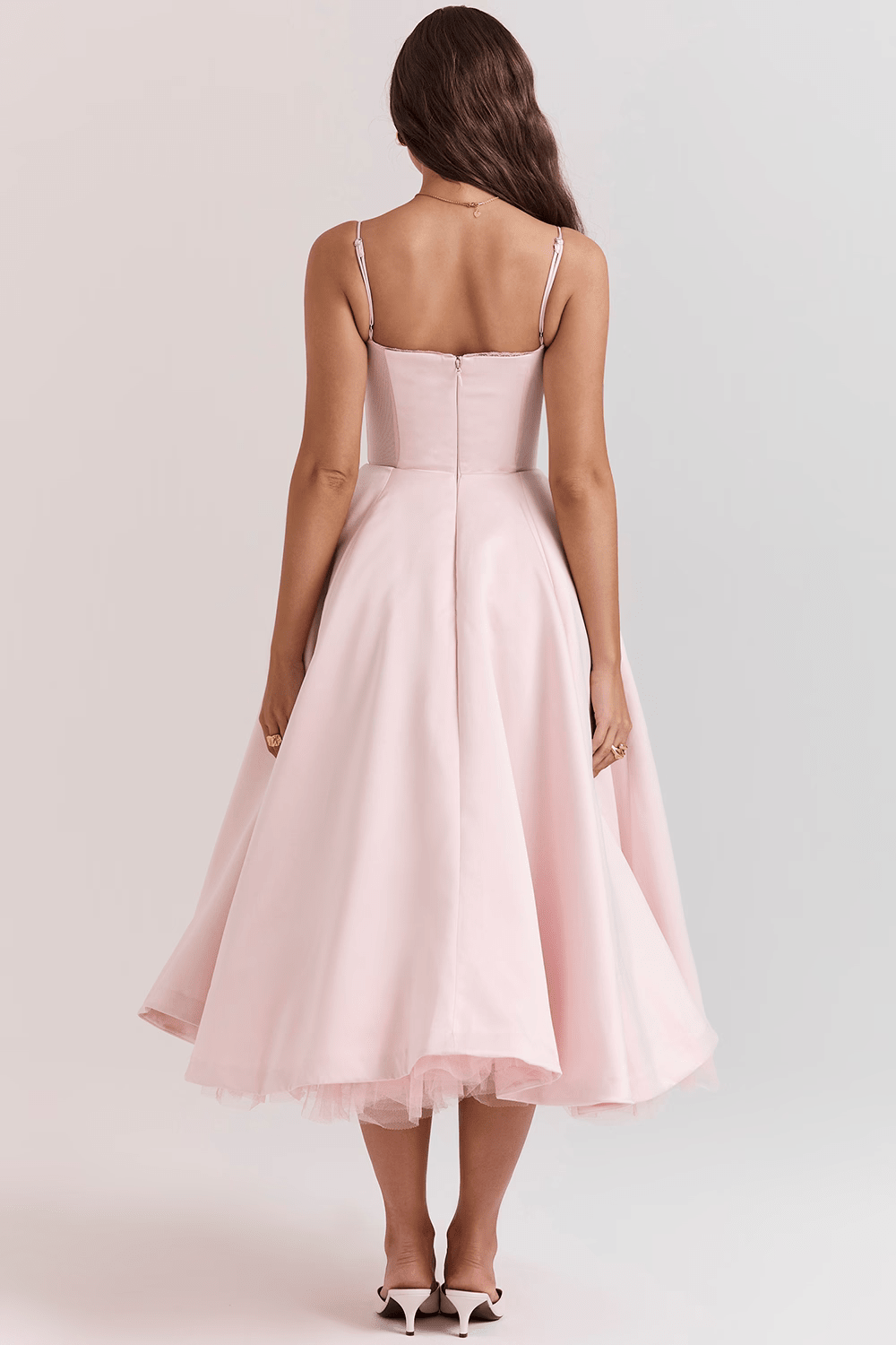 Mode Outlet | Elegante Midi Party Jurk – Flatterend & Feestelijk - De Mode OutletP2284 - Blue - S