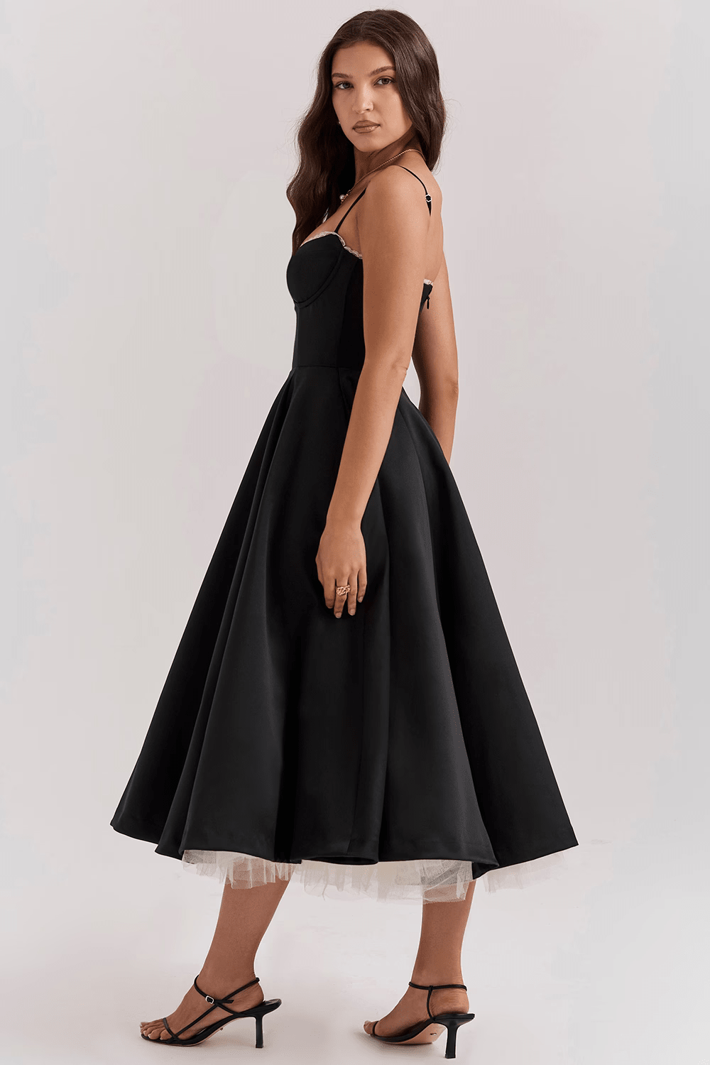 Mode Outlet | Elegante Midi Party Jurk – Flatterend & Feestelijk - De Mode OutletP2284 - Blue - S