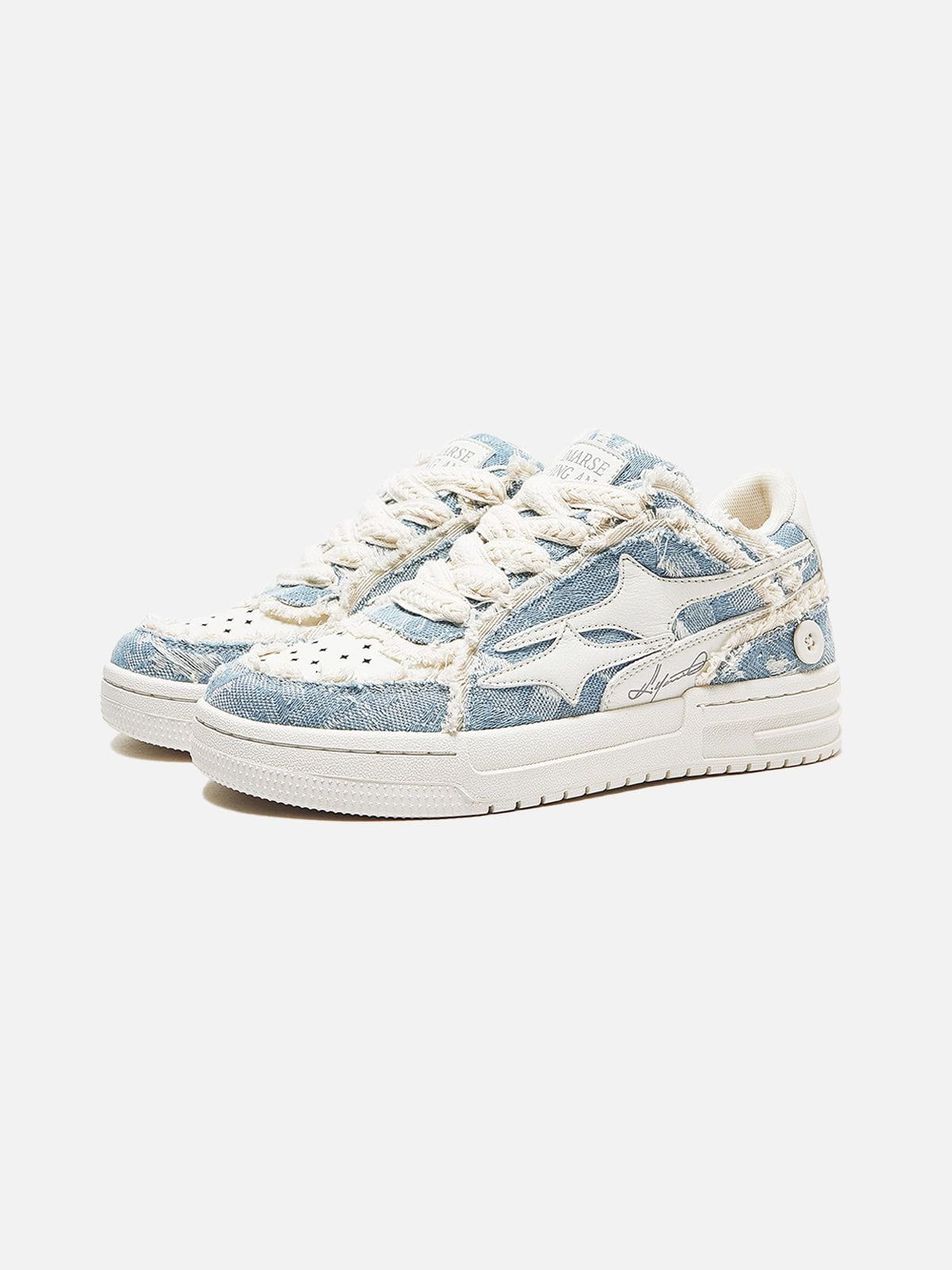 Mode Outlet | Robuuste Heren Sneakers met Sterren – Stijlvol & Comfortabel - De Mode OutletDQ1-8609