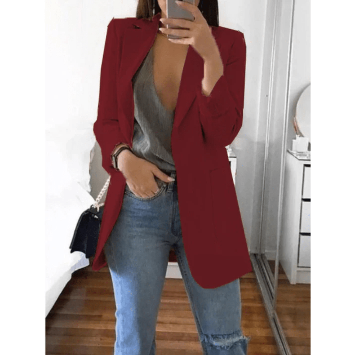 Mode Outlet | Slim - Fit Blazer voor Vrouwen – Stijlvol & Veelzijdig - De Mode OutletDQ-06021954-1873