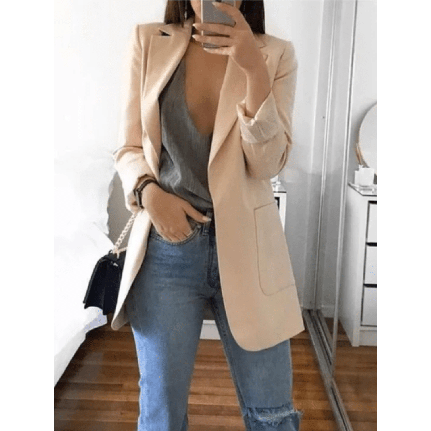 Mode Outlet | Slim - Fit Blazer voor Vrouwen – Stijlvol & Veelzijdig - De Mode OutletDQ-06021954-1843