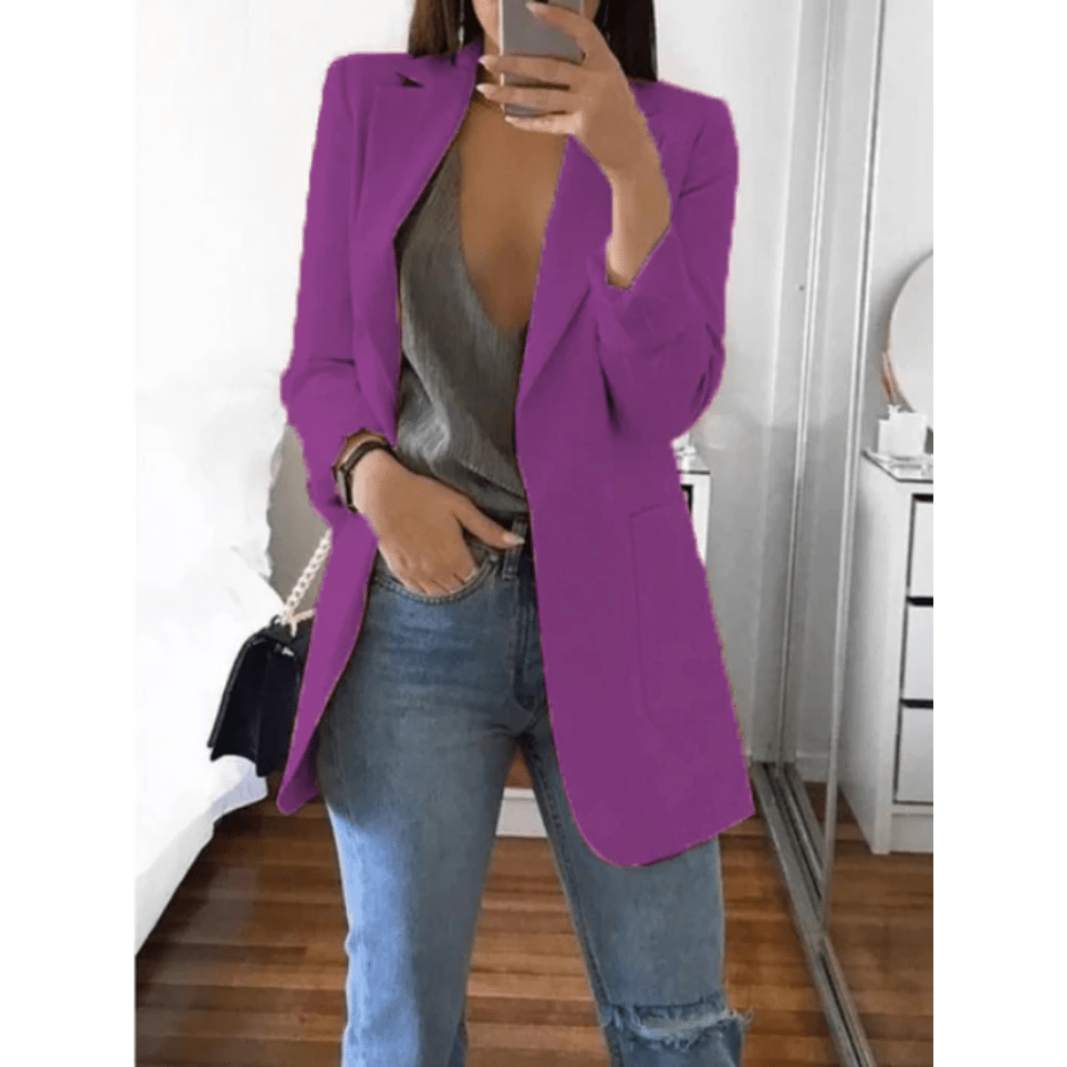 Mode Outlet | Slim - Fit Blazer voor Vrouwen – Stijlvol & Veelzijdig - De Mode OutletDQ-06021954-1861