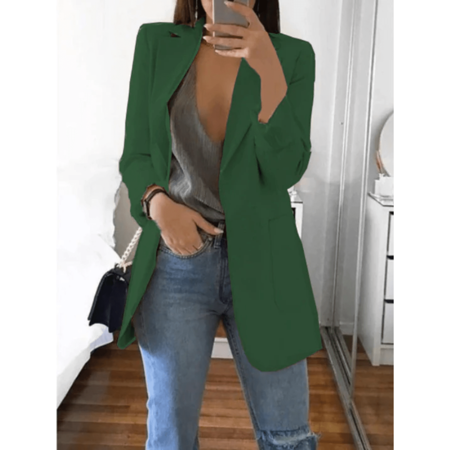 Mode Outlet | Slim - Fit Blazer voor Vrouwen – Stijlvol & Veelzijdig - De Mode OutletDQ-06021954-1813