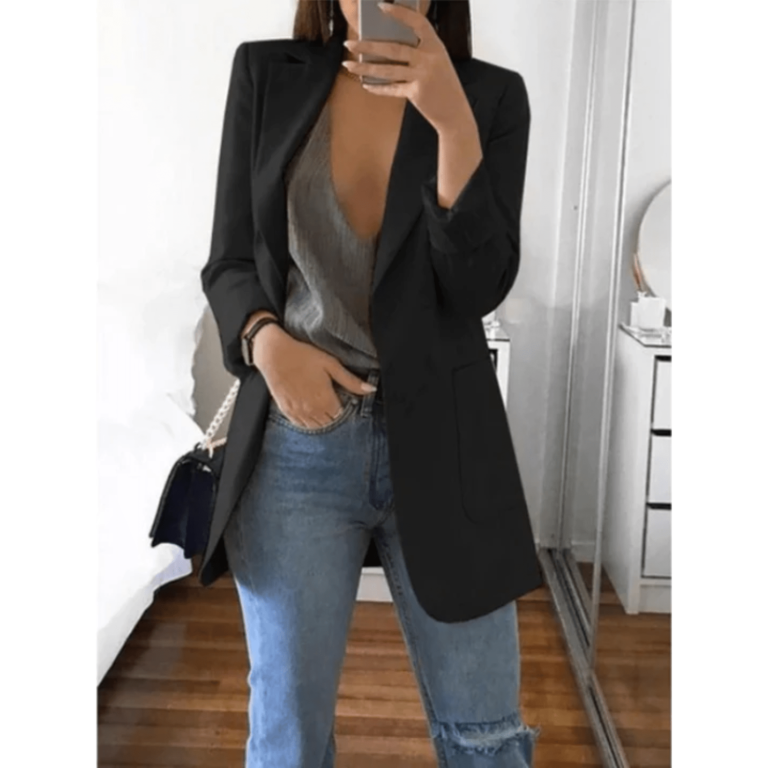 Mode Outlet | Slim - Fit Blazer voor Vrouwen – Stijlvol & Veelzijdig - De Mode OutletDQ-06021954-1885