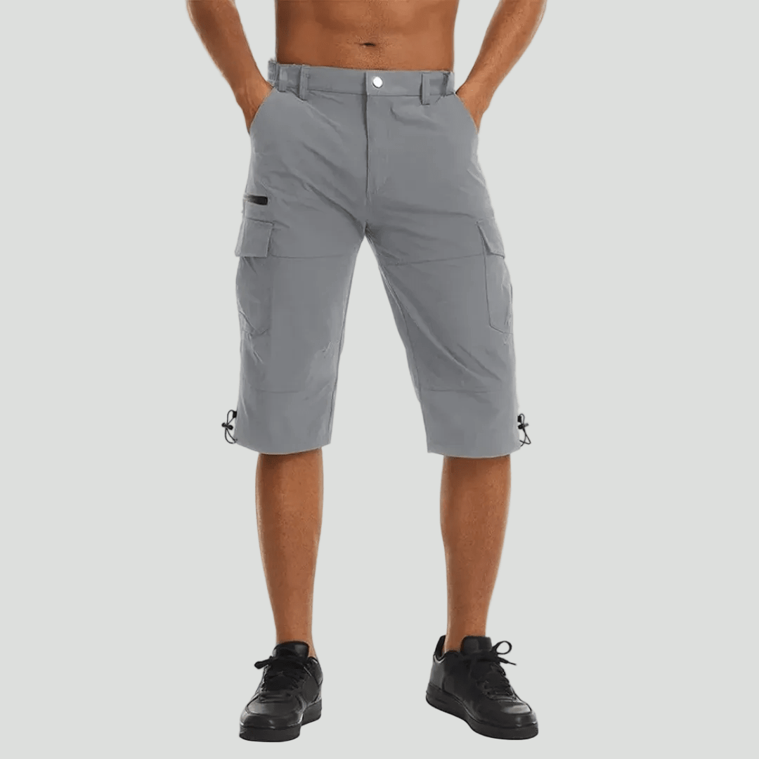 Outdoor Cargo Shorts – Knie - lengte Ontwerp met Verstelbare Pasvorm - De Mode Outlet27044062143905