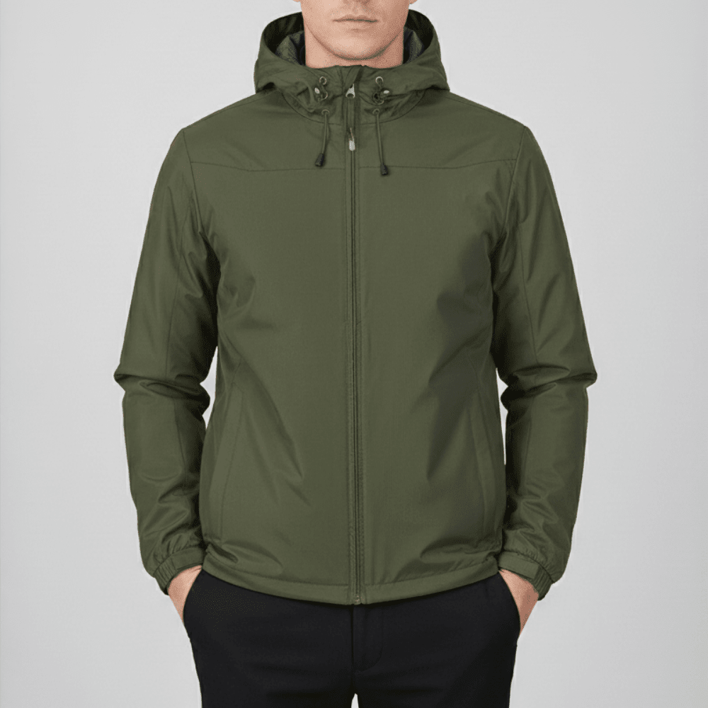 Regenjas met Ademend Ontwerp – Lichtgewicht voor Outdoor Gebruik - De Mode OutletGREEN-CN02G87