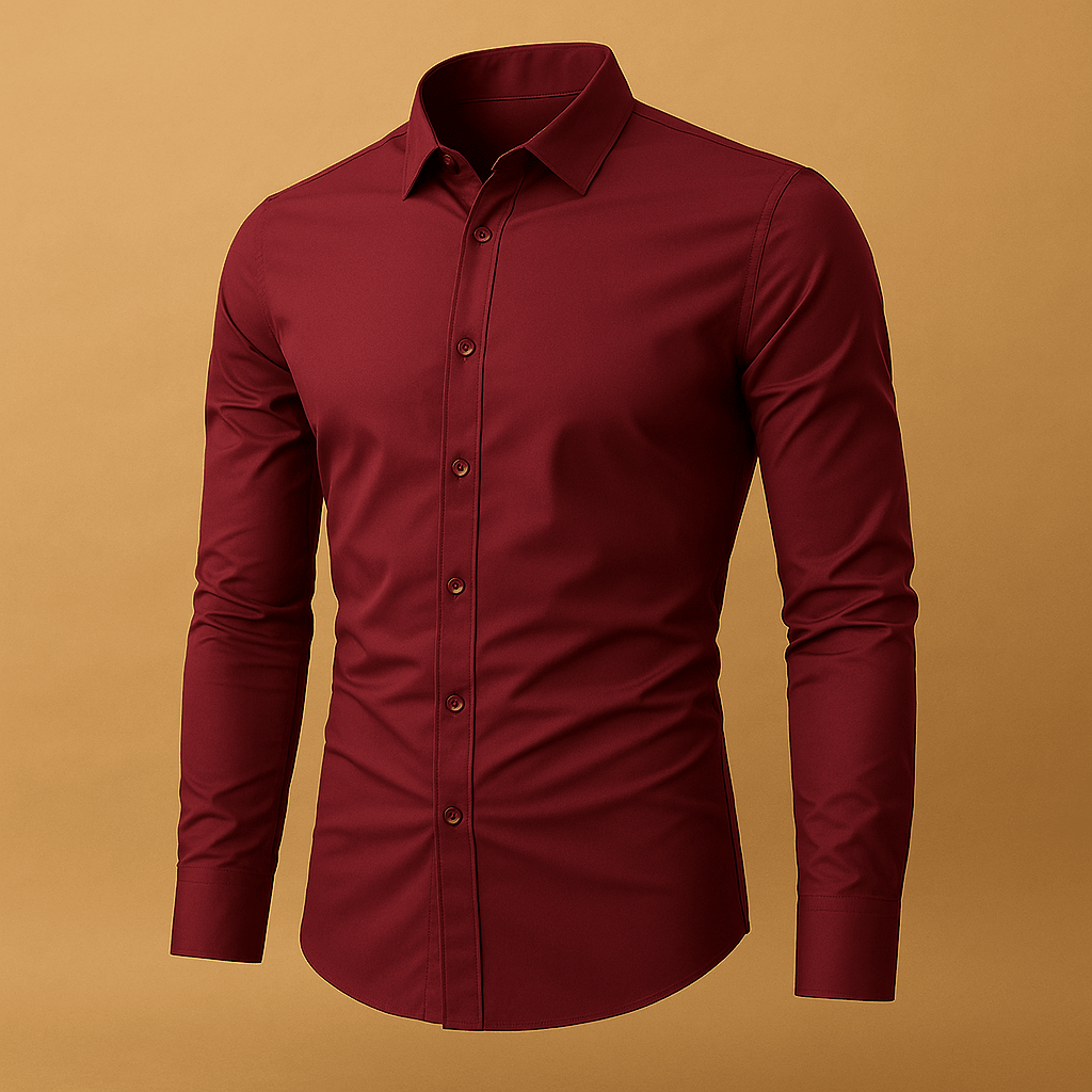Slim Fit Heren Overhemd met Klassieke Kraag - De Mode OutletDMED2-CB047051