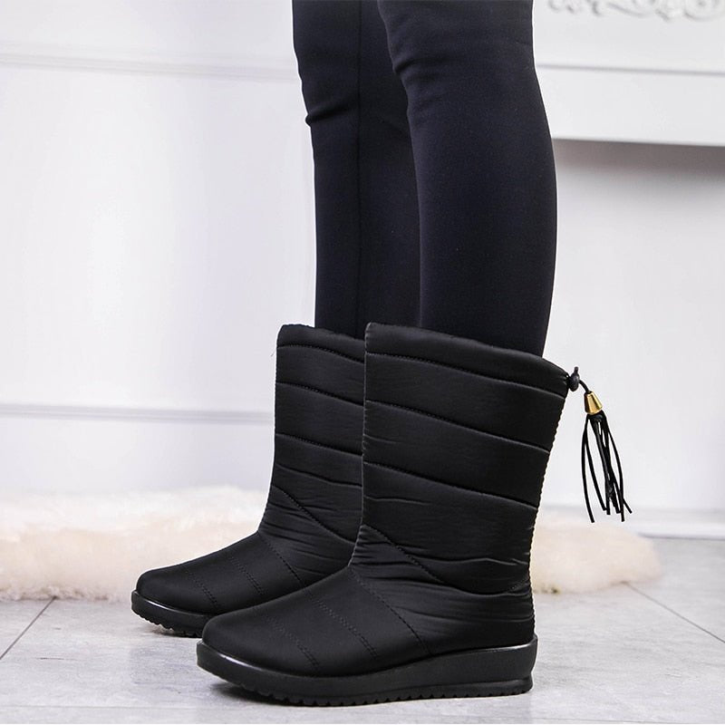Super Warme Zachte Dames Winterlaarzen | Comfort en Grip voor Koude Dagen - De Mode OutletDE142019
