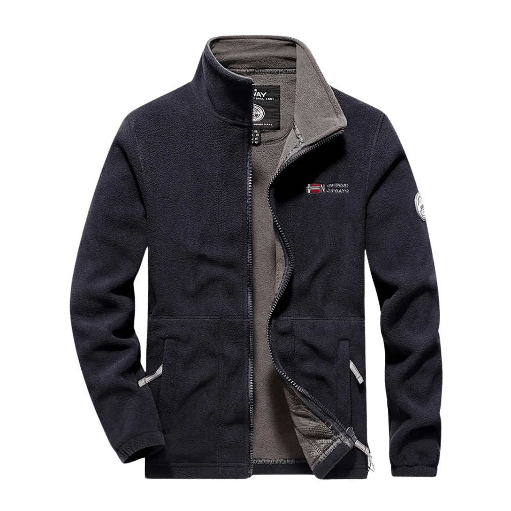 Thermisch Ademend Fleecejack – Lichtgewicht voor Outdoor Gebruik - De Mode OutletGREY-QI41D08