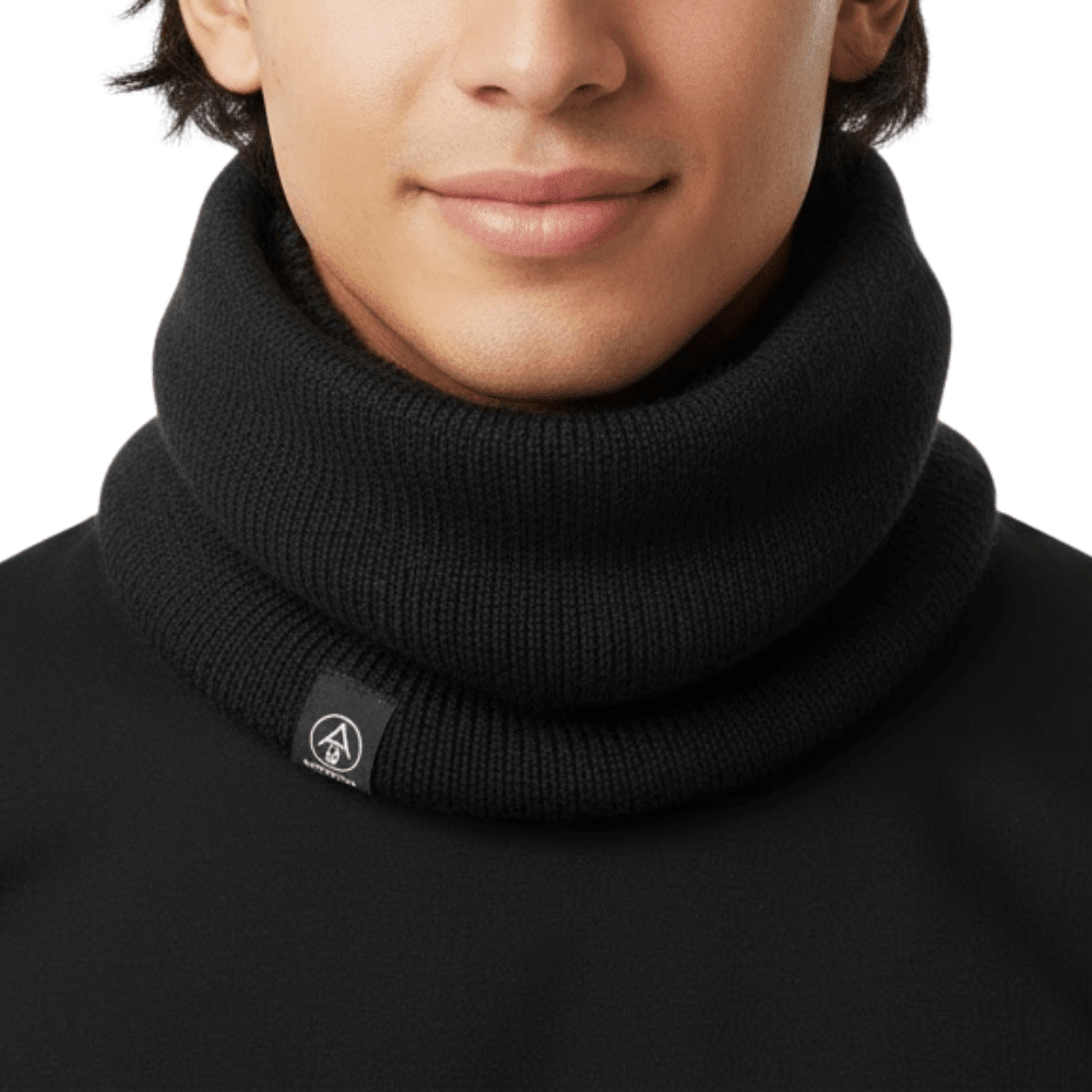 Thermische Gebreide Nekwarmer voor Outdoor Activiteiten - De Mode OutletBLACK-EF06L58
