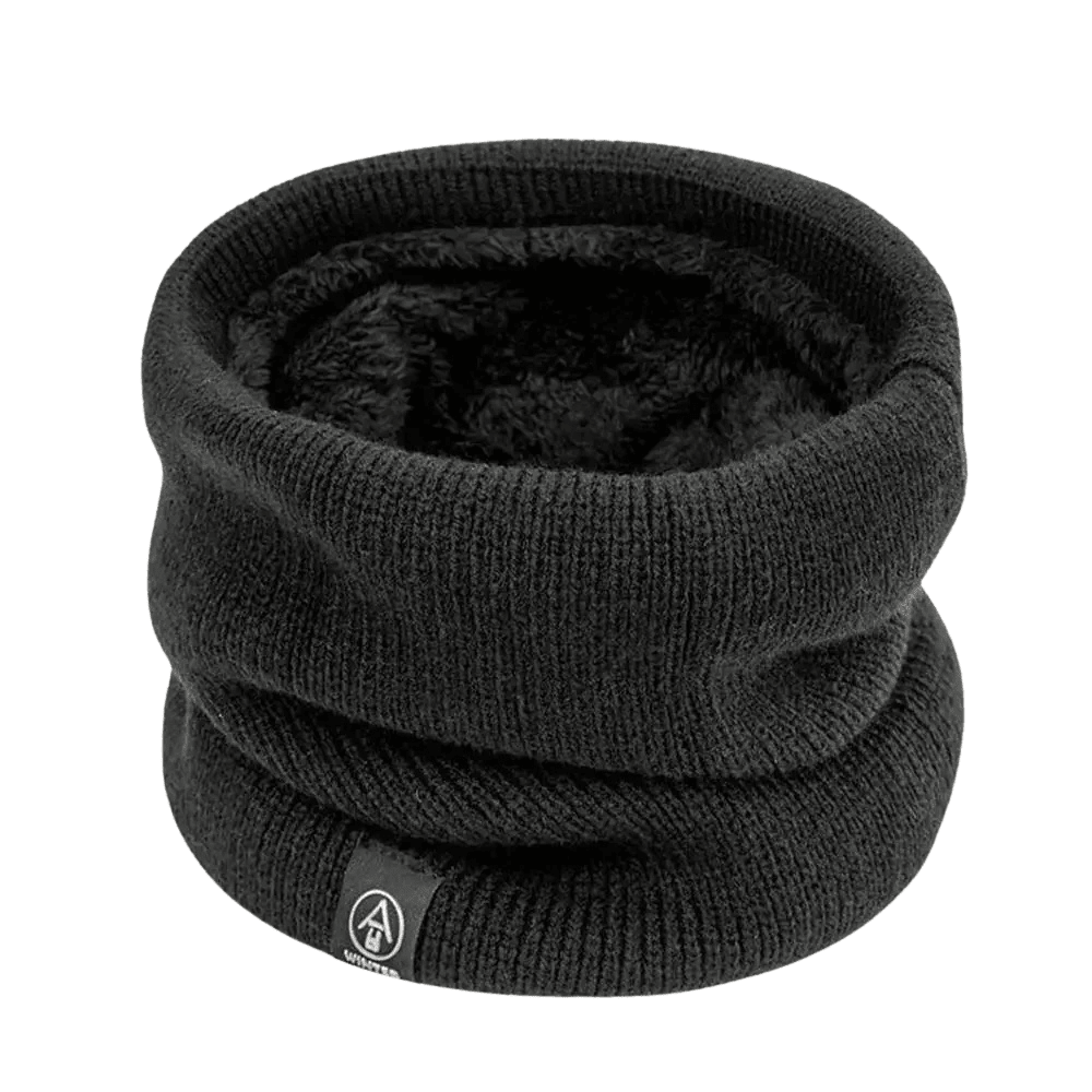 Thermische Gebreide Nekwarmer voor Outdoor Activiteiten - De Mode OutletNAVY BLUE-MM74J60