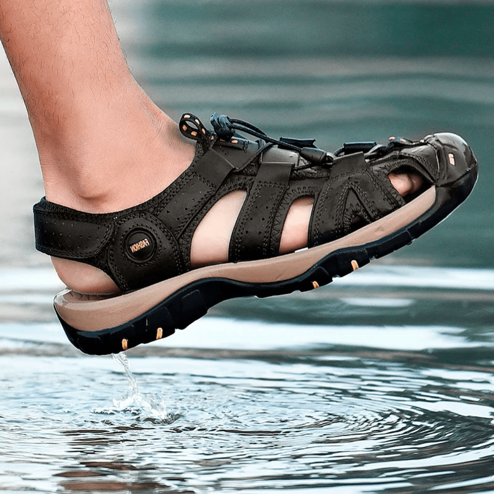 Waterbestendige Outdoor Wandelsandalen – Lichtgewicht Gripondersteuning - De Mode OutletBLACK-CX12B86